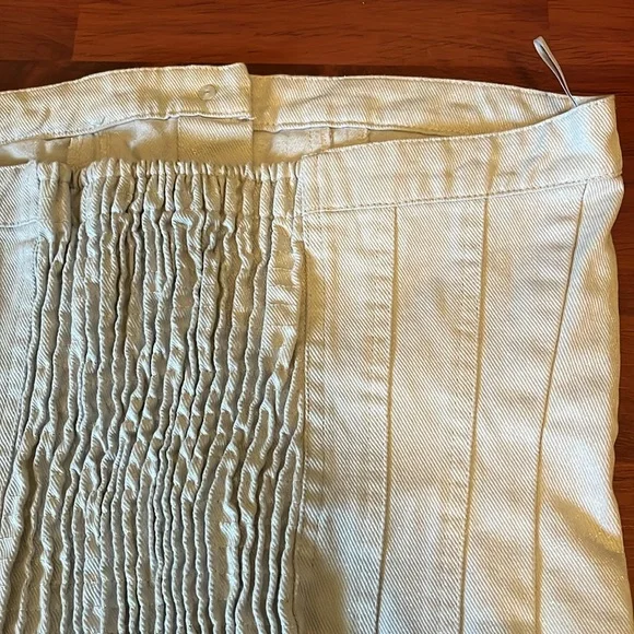 Zara denim cropped shiny top - Picture 5 of 8